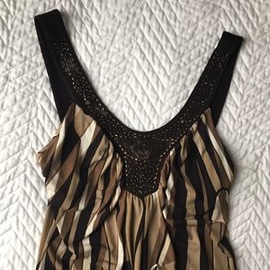 NY&CO Maxi Dress with Beaded Neckline